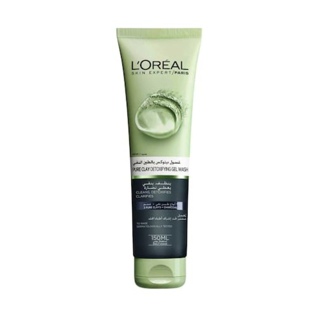 غسول ديتوكس بالطين النقي من لوريال باريس - 150 مل