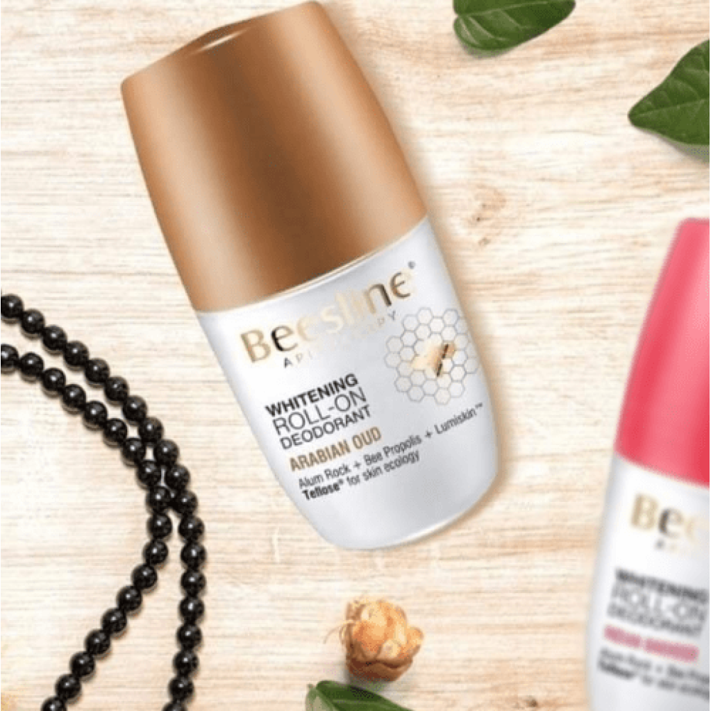 مزيل الرائحة رول اون لتفتيح البشرة من بيزلاين - عود عربي