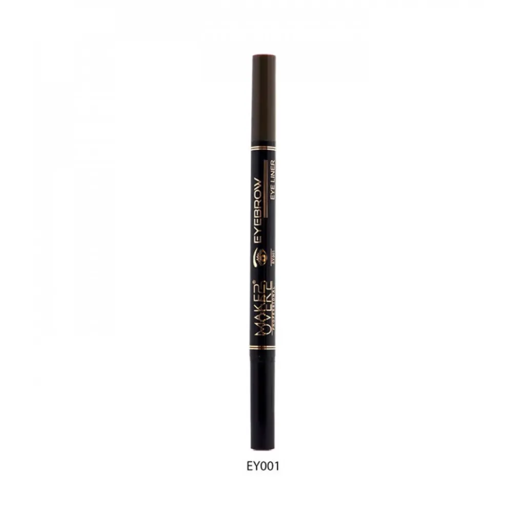 قلم مزدوج لتحديد الحاجب والعين اسود/تشوكلت - EY001 - من ميك اوفر 22