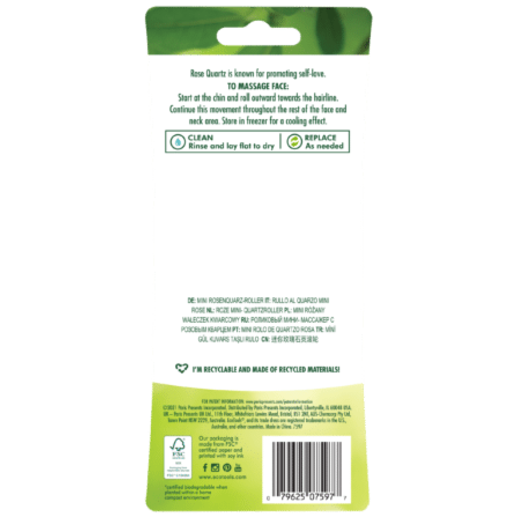 اسطوانة روز كوارتز لتقليل انتفاخ الوجه من ايكو تولز