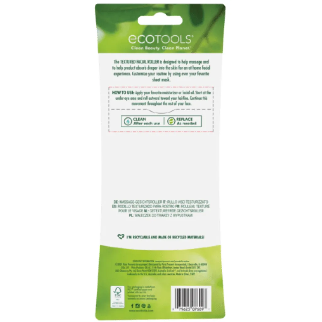 اسطوانة الوجه المزخرفة لشد البشرة من ايكو تولز