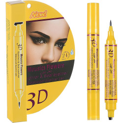 قلم كحل مزدوج سائل ثري دي أسود مع طابعة من ميوزيكس فلاورز 