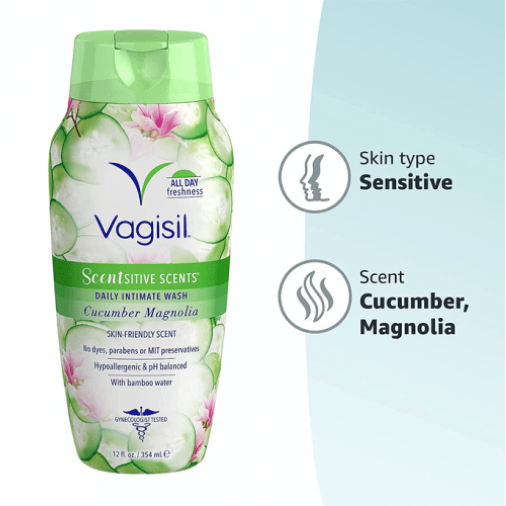 غسول يومي للمناطق الحساسة بخلاصة الخيار والماغنوليا من فاجيسيل 354 مل