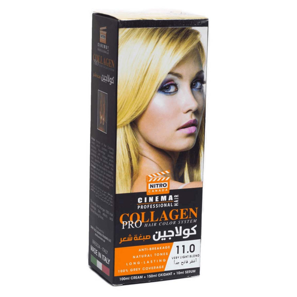 نيترو كندا كولاجين صبغة شعر 11.0 اشقر فاتح جدًا