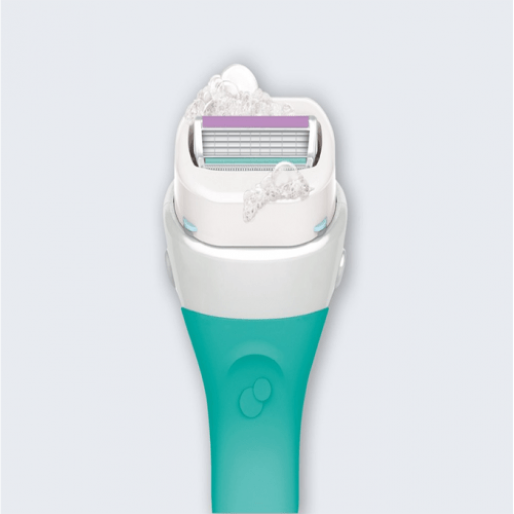 أداة موس الحلاقه والرغوه بالصبار وفيتامين اي من شيك انتيوشن - 2 قطعة