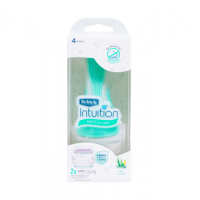 أداة موس الحلاقه والرغوه بالصبار وفيتامين اي من شيك انتيوشن - 2 قطعة