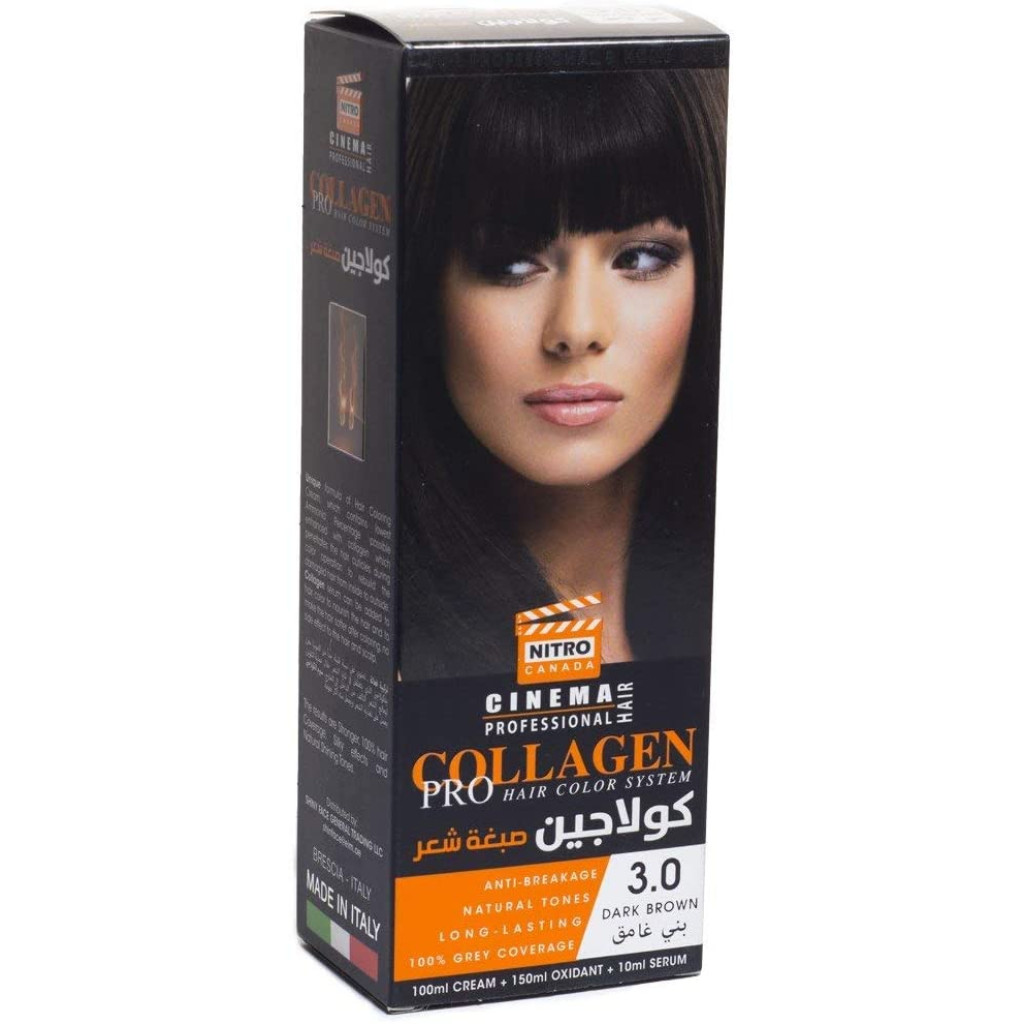 نيترو كندا كولاجين صبغة شعر بنى غامق 3.0