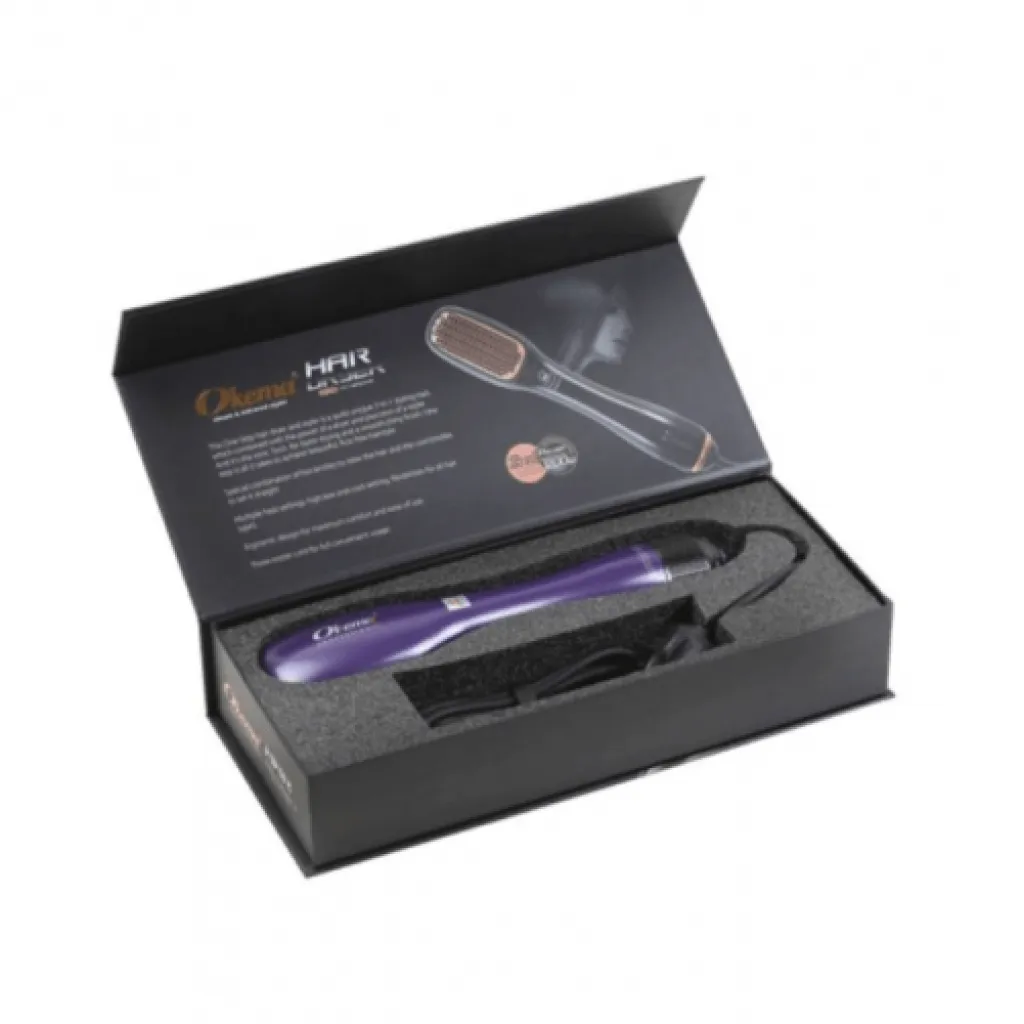 فرشاة تجفيف وتصفيف الشعر 2 في 1 - OK-715 - بنفسجي من أوكيما