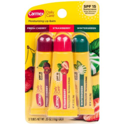 بلسم شفاه طبيعي 3 نكهات مختلفة من كارميكس