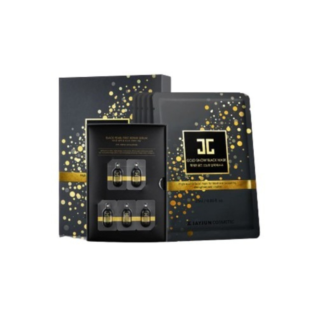 مجموعة ماسك قولد سنو بلاك قناع ورقي تغذية وتفتيح البشرة - جايجون