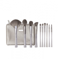 مجموعة فرش مكياج بي اتش سموكن ميرورز مع حافظة من بي اتش كوزماتيكس - 10 قطعة