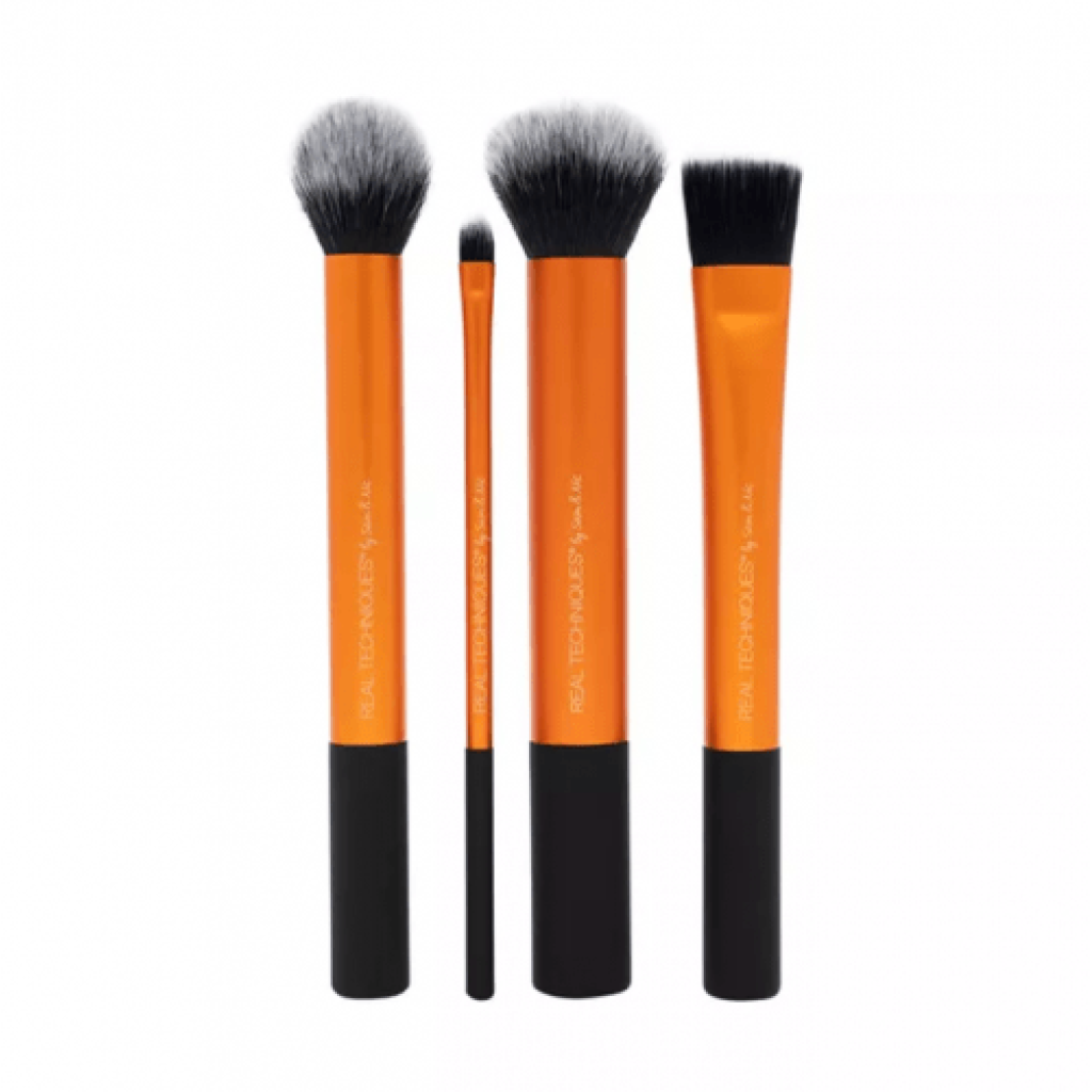 مجموعة فرش المكياج الأساسية من ريل تكنيك - 4 قطع