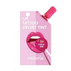 تينت الشفاه و الخدود اي ام تاتو فلفيت تينت من فولوريا - 05 كورال رد