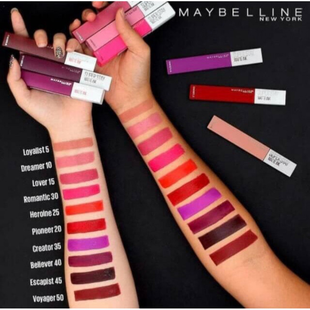 احمر شفاه ميبلين سوبر ستاي مات انك