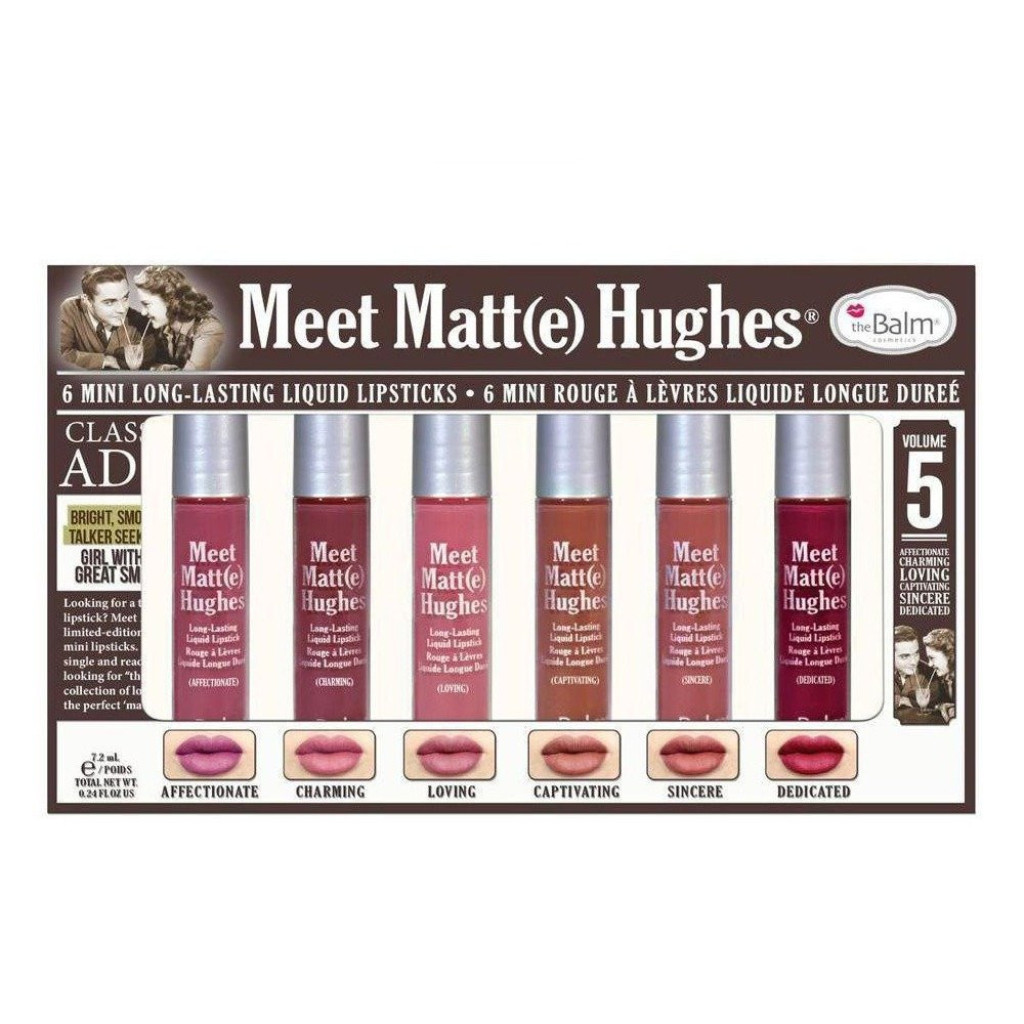 مجموعة احمر شفاه سائل ميت مات هيوز من ذا بالم - الاصدار الخامس